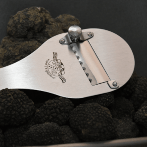 Affettatartufi in acciaio inox AISI 420  lama ondulata