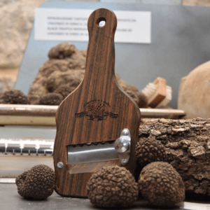 Affettatartufi  con manico in legno lama acciaio inox Made in Italy