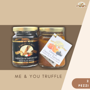 carpaccio di tartufo e crema di zucca