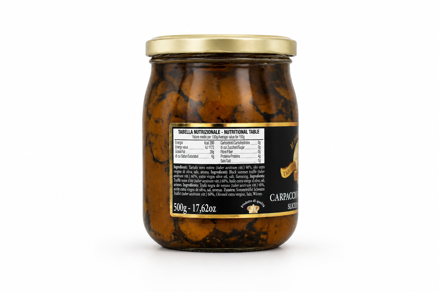 Carpaccio di tartufo nero estivo 500 g Di Iorio Tartufi