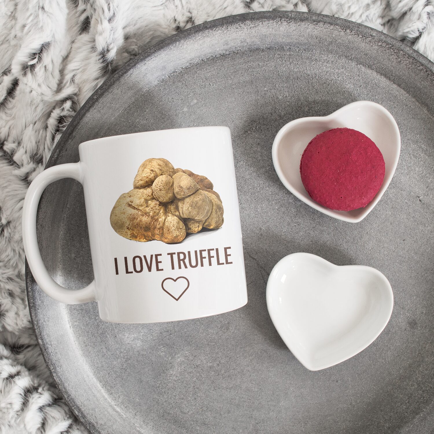 Tazza da regalo immagine del tartufo bianco e frase - immagine 2