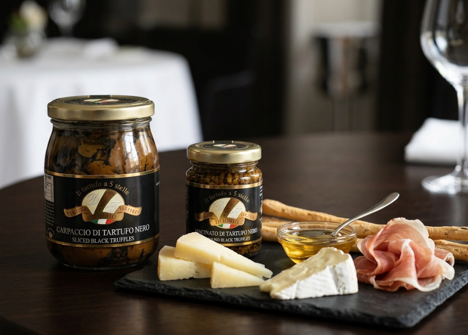 Macinato e carpaccio di tartufo nero Di Iorio Tartufi