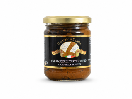 Carpaccio di Tartufo Nero Di Iorio Tartufi vasetto da 180 g con Tuber aestivum a fette
