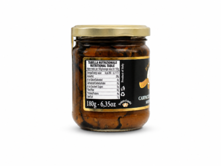 Carpaccio di Tartufo Nero Di Iorio Tartufi vasetto da 180 g con Tuber aestivum a fette