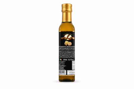 Condimento aromatizzato al tartufo nero con scaglia Di Iorio Tartufi bottiglia in vetro 250 ml