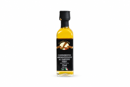 Condimento aromatizzato al tartufo nero con pezzetto Di Iorio Tartufi bottiglia 60 ml